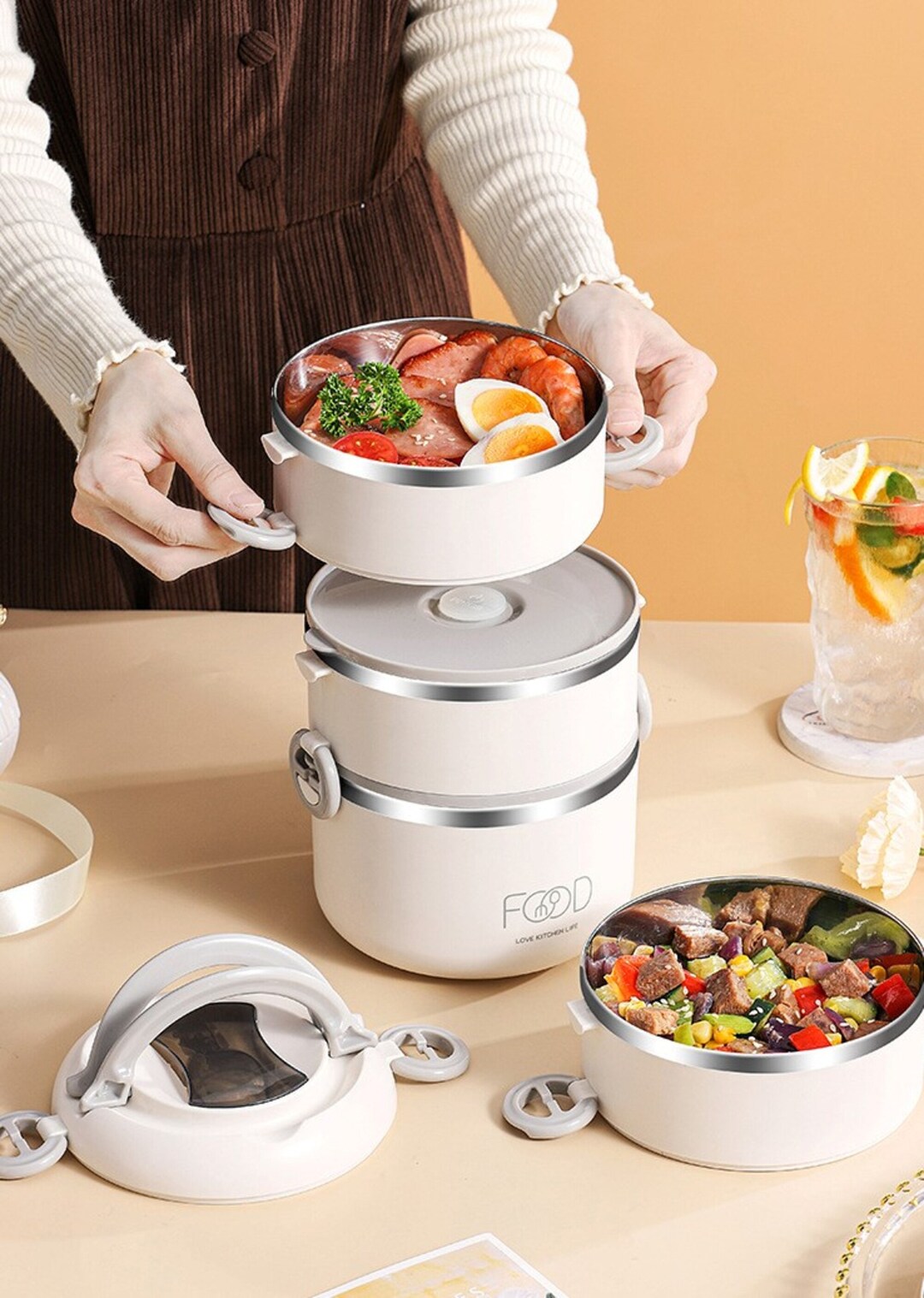 Buy Multilayer Bento Box Stainless Steel Portable Food Container Online