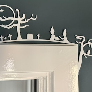 ハロウィンシーンのドア枠アクセント - 3Dプリントのドアコーナー装飾