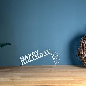 3D-Printed Happy Birthday Door Corner Decor: PLA Plastic Balloons