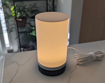 Minimalistic Table LED Lamp | Warm Light | 3D Printed