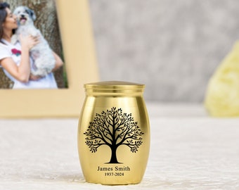 Custom Mini Urn, Mini Urn for Human Ashes, Cremation Urn, Personalized Mini Urn, In Loving Memory Memorial Urn, Funeral Urns, Ashes Keepsake