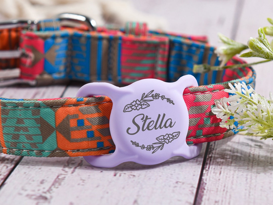 Engraved Silicone Dog AirTag Case,silent Dog Tag Protective Case