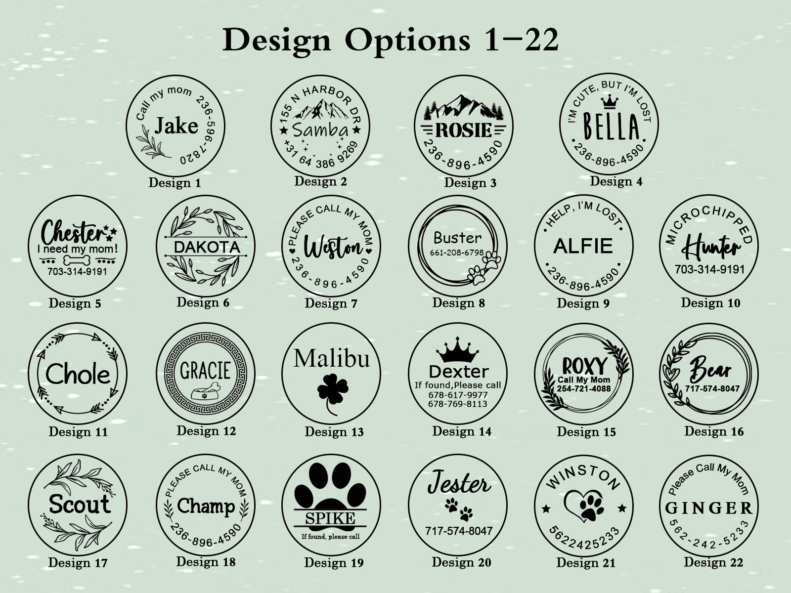 Engraved Silicone Dog Airtag Case,Silent Dog Tag Protective Case,Personalized Pet Air Tag Case,Custom Slide on Pet/Dog/Cat Tag Collar Holder