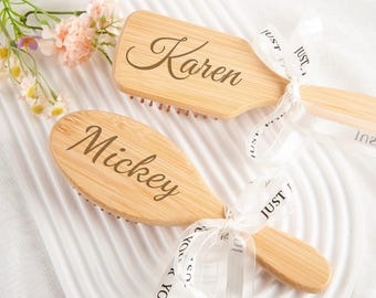 Personalized Gifts, Bridesmaid Gifts, Wedding Gifts, Custom Name Comb, Airbag Comb, Gift for Her, Engraved Gift for Mom, Bachelor Party Gift