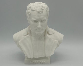 Estatua de escultura de busto de Napoleón Bonaparte