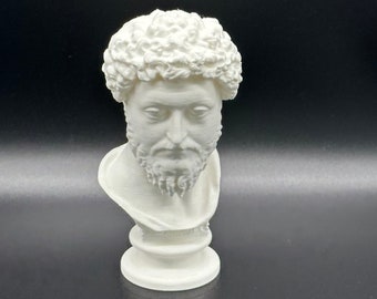 Estatua de escultura de busto de Marco Aurelio