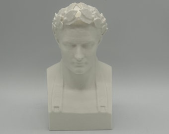 Estatua de busto escultórico de Napoleón Bonaparte