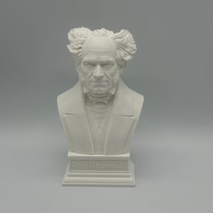 Statua scultura busto di Arthur Schopenhauer