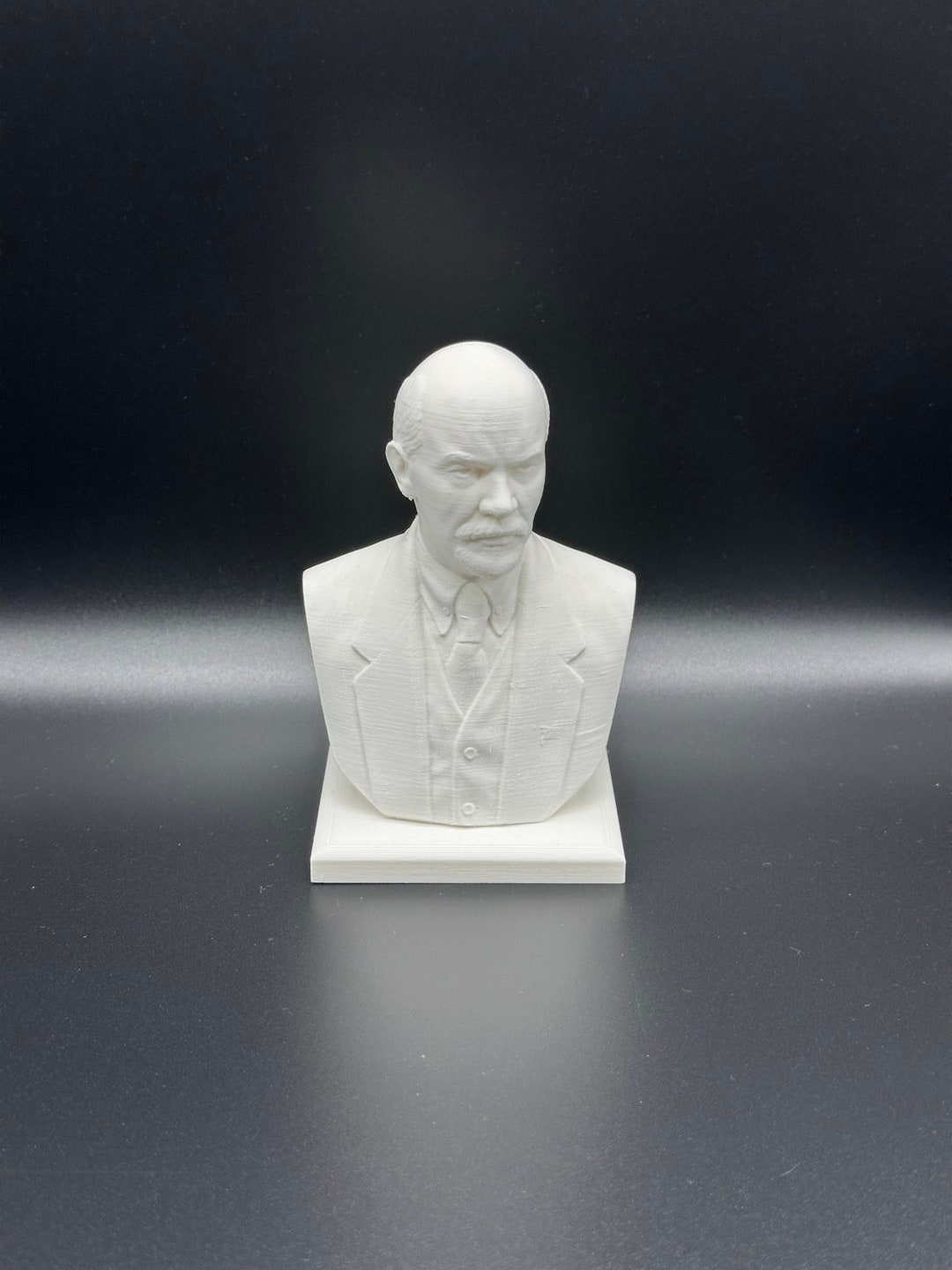 FIGURINE BUSTE VINTAGE Soviétique Russe Faite à La Main Vladimir Lénine