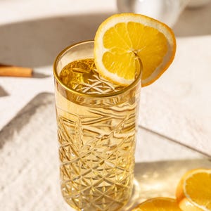 Cocktail Glasses Colored Gold Rimmed Handmade Glassware and Barware Vintage Glasses for Friend Gift Bridesmaid Housewarming Gift