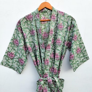 100% katoenen kimonobadjassen Mooie katoenen kimono-jurk Expresslevering kamerjas Katoenen kimono gratis verzending cadeau bruidsmeisjes Bestseller