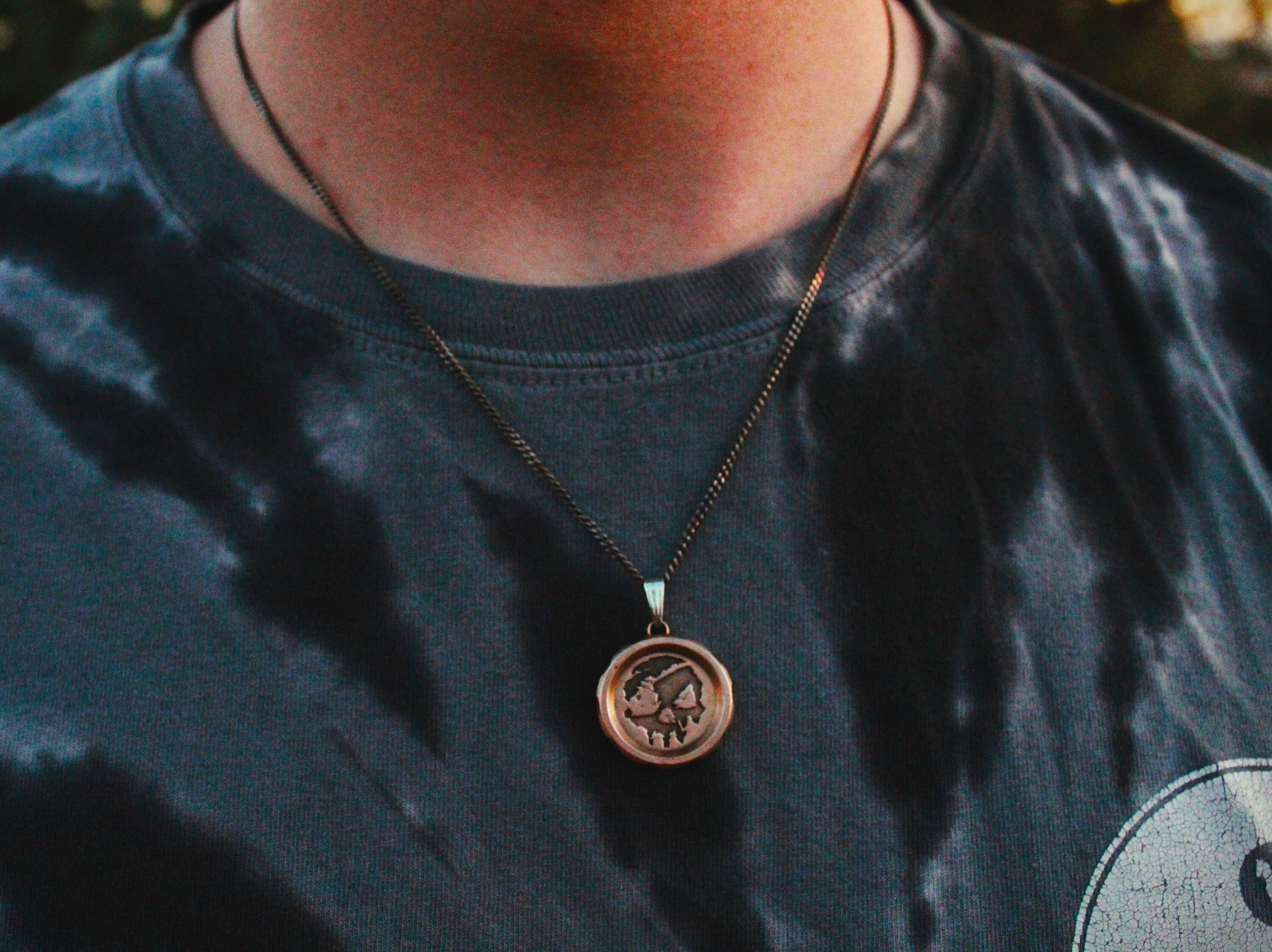 Sea of Thieves Inspired Pendant Necklace on Chain, Cast in Ancient