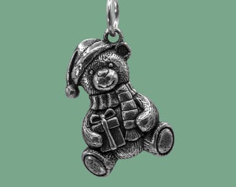 MSPOVOF Hart Kerst Dieren Charms Bead voor Armbanden en Kettingen S925 Sterling Zilver Charms Voor Verjaardag Vrouwen Sieraden Cadeau, Zirkonia