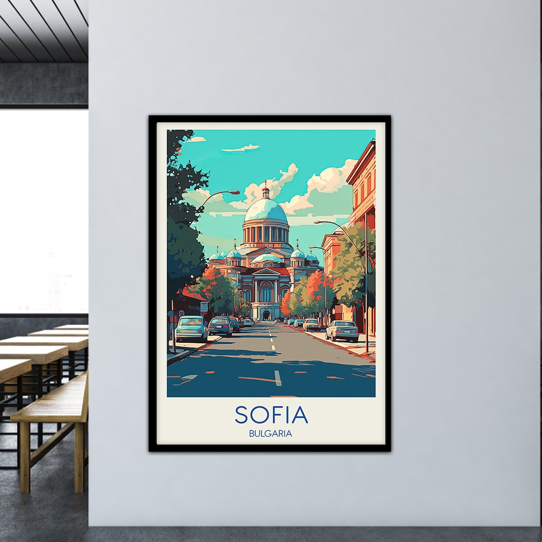 Sofia Poster Bulgaria Poster Sofia Print Sofia Painting - Etsy