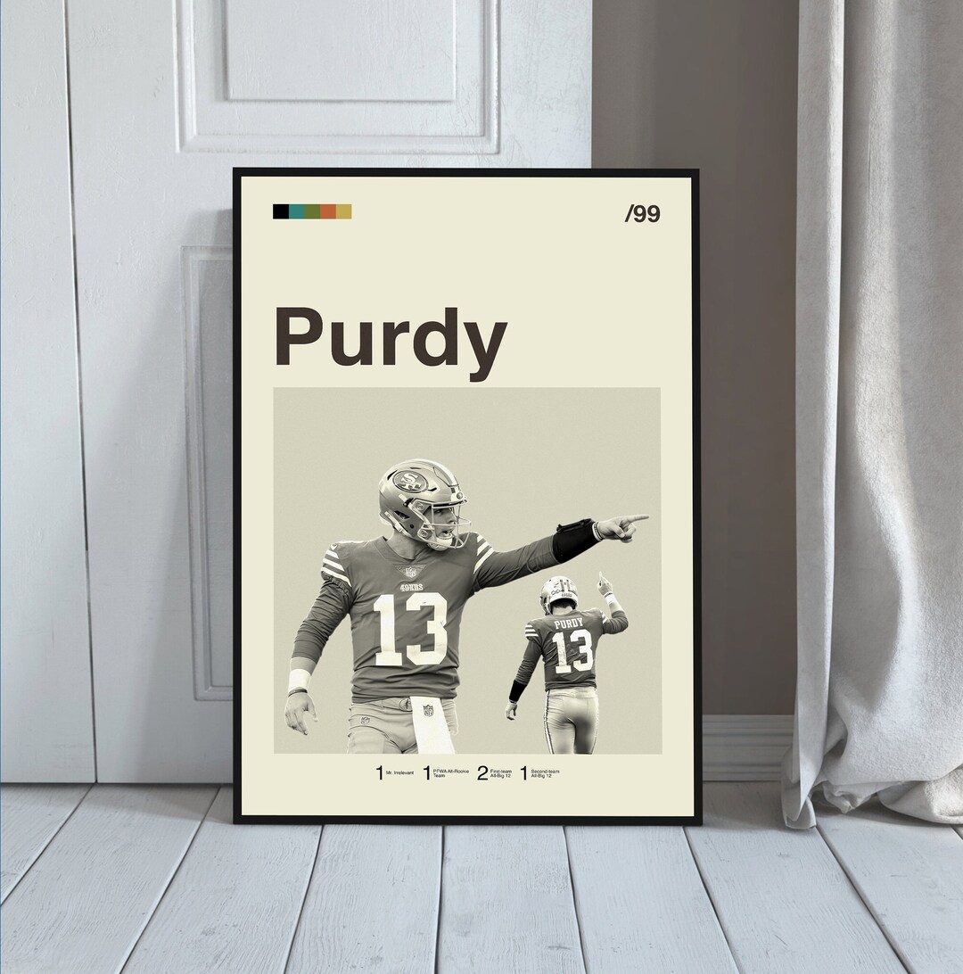 Brock Purdy Poster San Francisco 49ers Poster NFL Poster Etsy