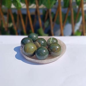 Natural Green Jade Sphere | Green Jade Stone Minerals From Crystal Healing Meditation, and Metaphysical sphere Ball