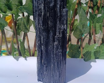 Large Raw Black Tourmaline Crystal: 11" Healing Stone, Home Décor