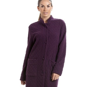 Snap front shop housecoat