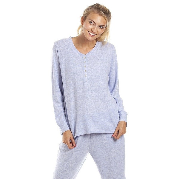 Lush Long Sleeve Lightweight Knitted Hacci Pyjama Set