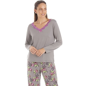 Womens Floral Print Spandex Pyjamas