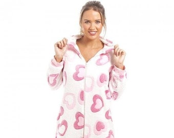 Womens Supersoft Fleece Hooded Onesies