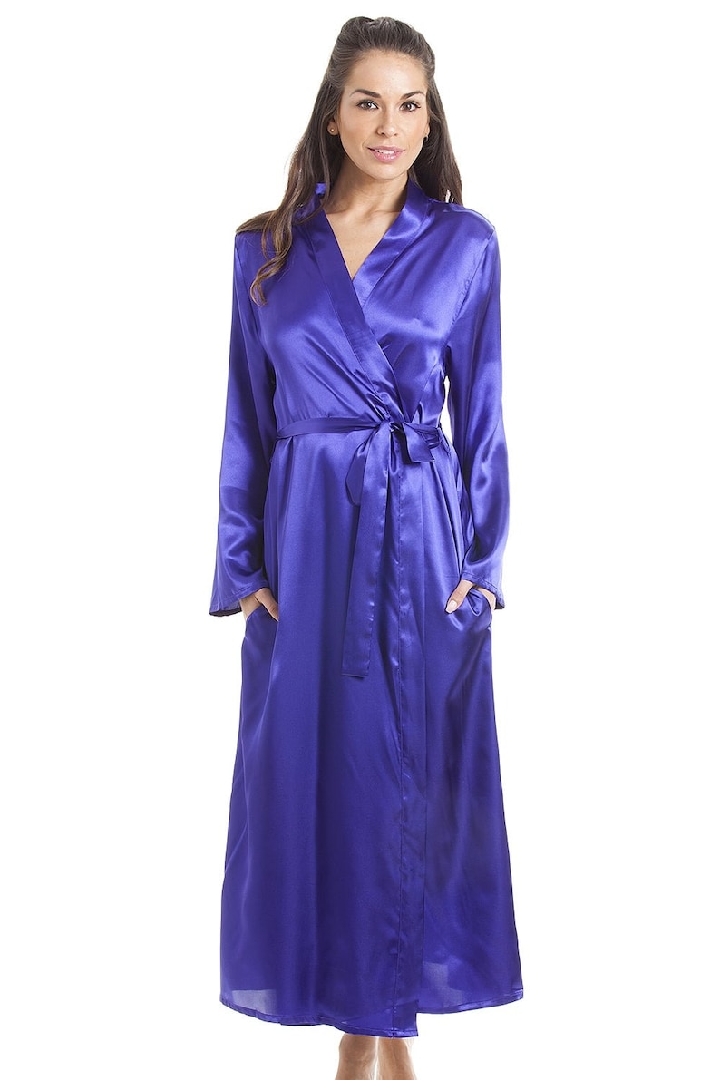 Womens Luxury Satin Dressing Gown Etsy — free download