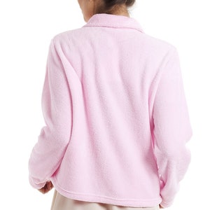 Womens Luxury Soft Button Bed Jackets image 8