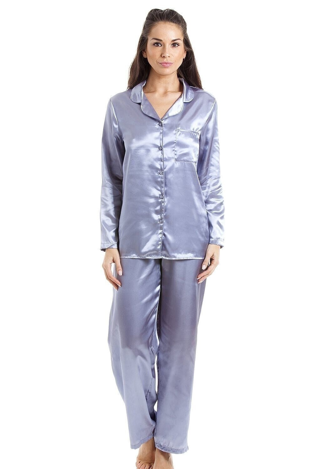 Grey Silk Pyjama Set Etsy UK