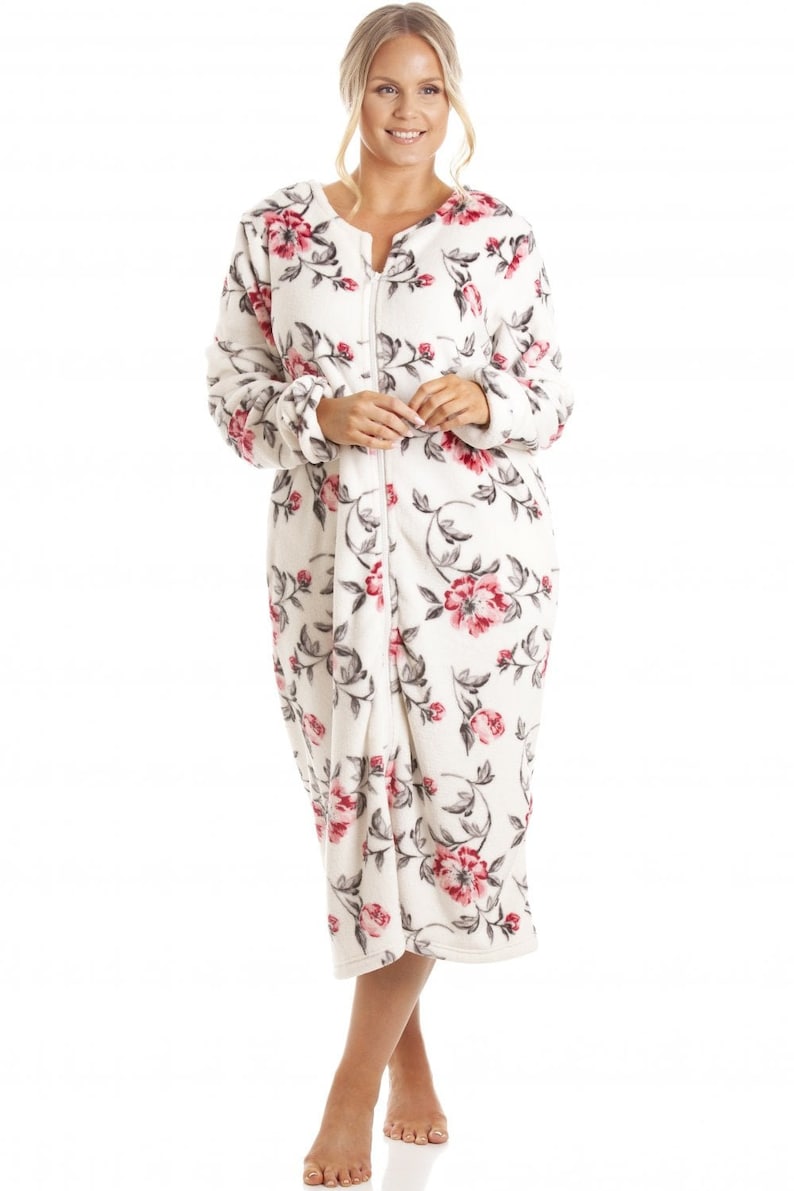 Womens Floral Katie Zip Robes - Etsy