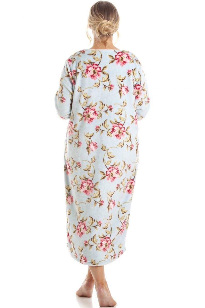 Womens Floral Katie Zip Robes Etsy