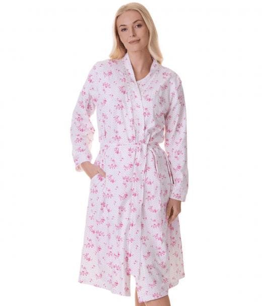 knee length dresses for ladies Lady Pepperell Super Soft Large Bath Robe Multi Large