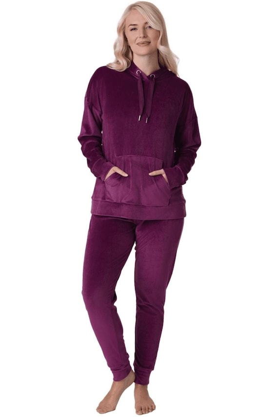 Ensemble de pyjama d'intérieur en velours super doux pour femme