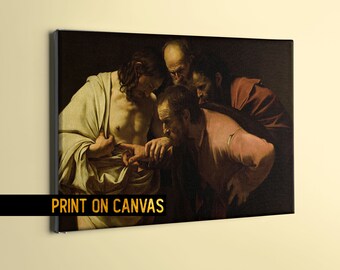 Caravaggio - The Incredulity of Saint Thomas Print Poster