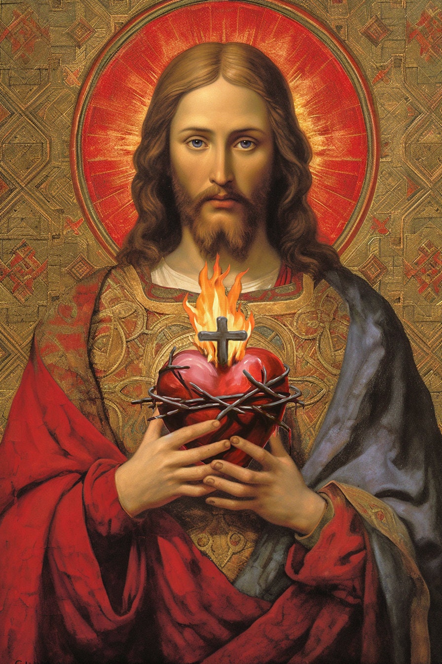 Sacred Heart of Jesus Christ Painting