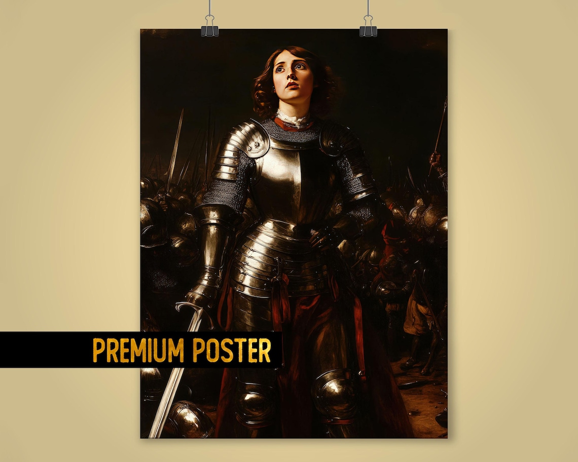 Baroque Joan of Arc Digital Poster