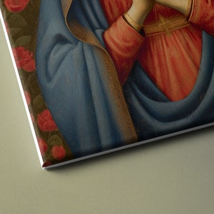 Virgin Mary Medieval Art Canvas - spiritual grace art italy medieval our lady of fatima - Virgin Mary Icon - Print on Canvas