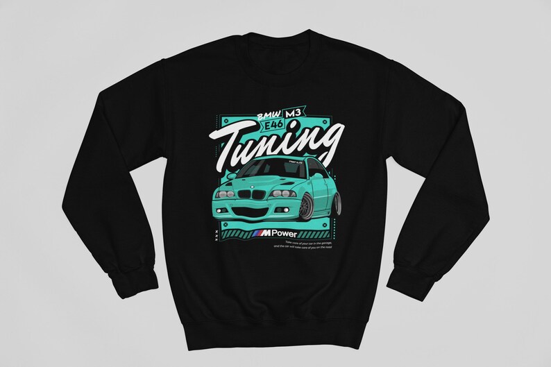 T-shirt De Tuning « Alte Deutsche Klassische Autos » E34 T-Shirt
