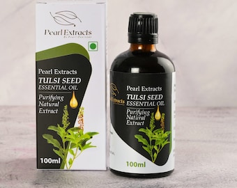 Olio essenziale di semi di Tulsi biologico: puro benessere aromaterapico