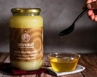 A2 Desi Cow Ghee: metodo Bilona artigianale, burro chiarificato biologico