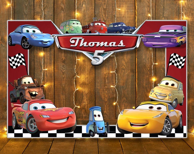 Cars Photo Booth Frame, Cars Frame, Cars Party Decor, Cars Party ...