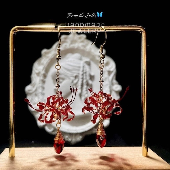 Orecchini Pendenti Bohémien Fiore E Foglia – Gioielli In Acrilico E Lega Per Donne – Regalo Originale E Fashion - 2