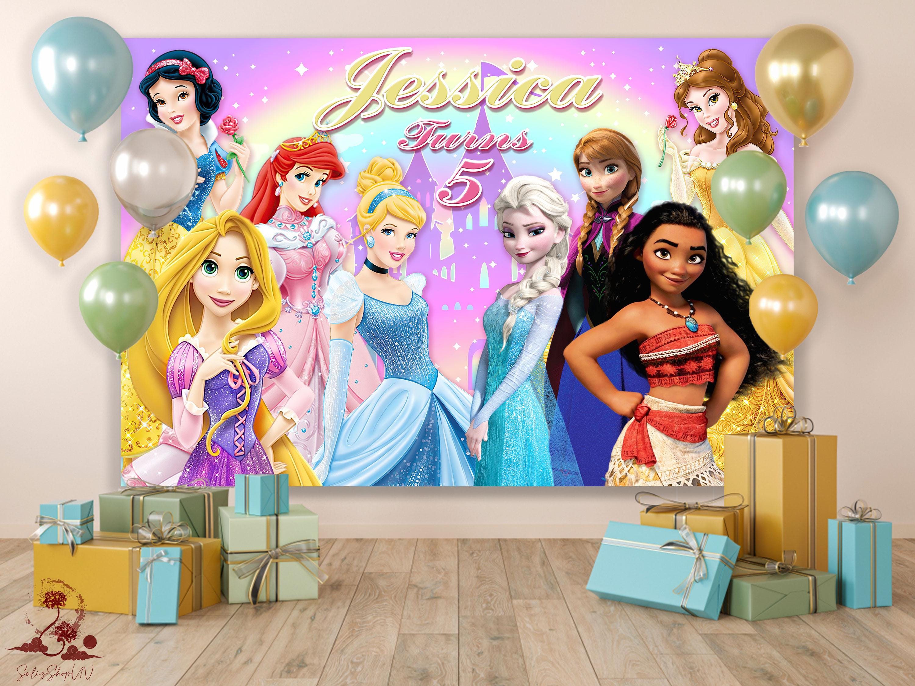 Sfondo Per Compleanno Principessa, Decorazioni Per Feste Principessa, Striscione Per Feste Principessa, Festa Di Compleanno Principessa, Decorazioni Principessa (download Digitale) - Italia