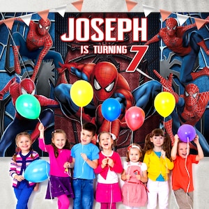 Tło urodzinowe Spidermana, przyjęcie urodzinowe Spidermana, dekoracje na przyjęcie Spidermana, dekoracja urodzinowa Spidermana, dekoracja na przyjęcie Spidermana zdjęcie 5