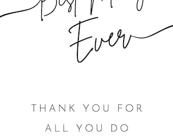 Manager Thank You Card, Boss Appreciation Gift (Printable)