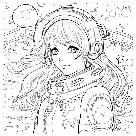 Anime Coloring Book: for Adults with Fun, Easy, and Relaxing Designs