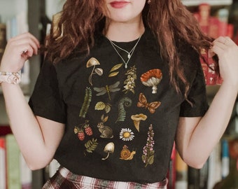 Vintage Waldhexe T-Shirt: Cottagecore Feen Grunge T-Shirt