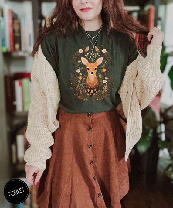 Fawn T-Shirt: Boho Cottagecore Forest Animal Tee