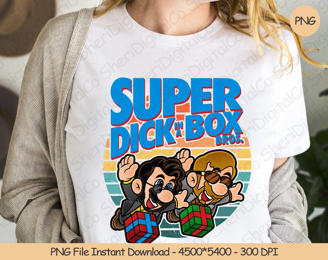 Super Dick in A Box Bros PNG Digital Design Download Funny Etsy