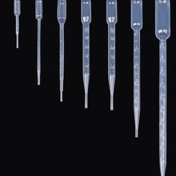 Various Graduated Droppers Disposable Plastic Transfer Pipettes Ideal for Labs, DIY, Pet Feeding  Durable & Clear