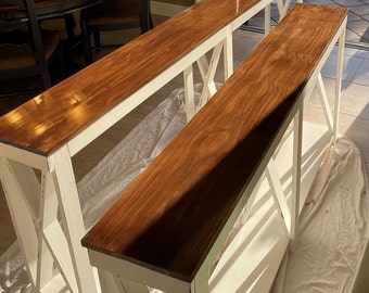 Entryway Table DIY Instructions Combo Package with Sofa Table